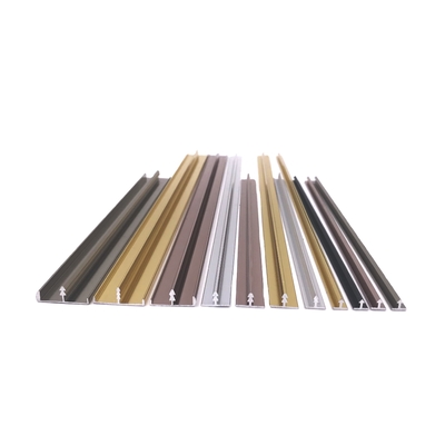 6063 Series T Shape Aluminium Trim Profiles For Cabinet And Floor