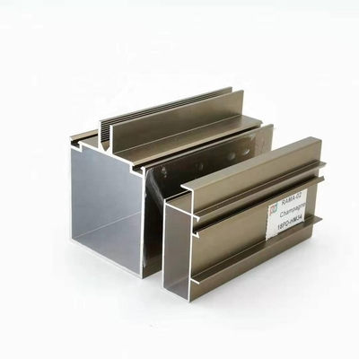 Custom Thickness 0.9mm 1.5mm Curtain Track Profiles For Curtain Wall
