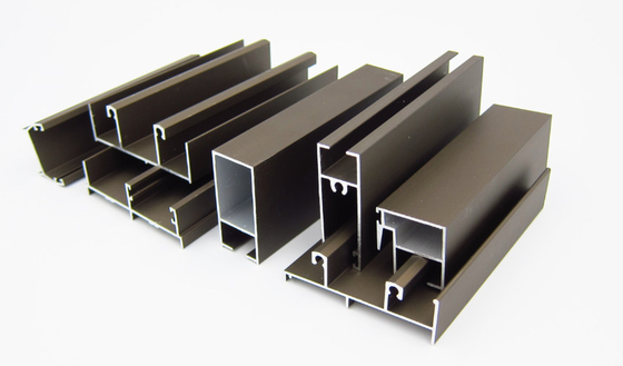 Custom 6063 T5 Aluminium Sliding Window Profile frames Powder Coating