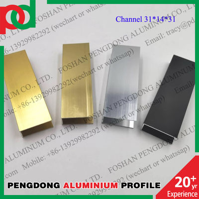 Good price Aluminium Window Profiles Customized U Channel Glossy Silver Gold Color online