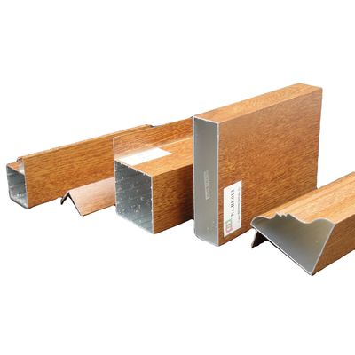 Good price Kitchen Cabinet 1.4mm Wood Finish Aluminium Profiles For Libya Middle East online