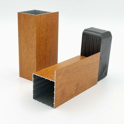 Good price Libya 6063 Kitchen Aluminum Profile Wood Grain Powder Coated online