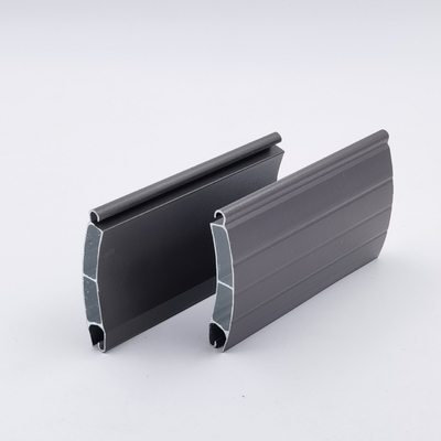 6063-T5 Customized Aluminum Alloy Rolling Shutter Door Slat And Track Profiles For Garage