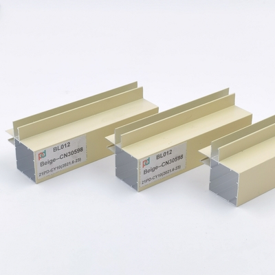 Powder Coated Standard Aluminum Extrusions Kitchen Cabinet Skirting Board Profile
