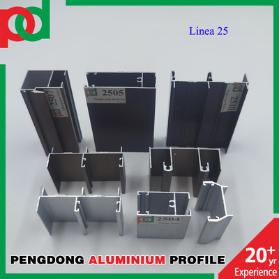 Powder Coated 5.8 Meter Length T5 Aluminium Profiles For Windows And Doors