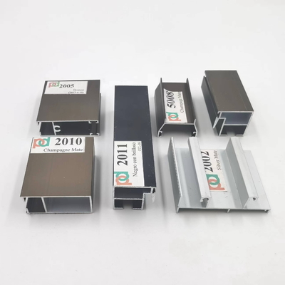 Anodized 6 Meters Length Aluminium Window Profiles For Bolivia And Chile Series L20
