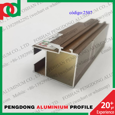 0.15mm T5 Temper Wood Finish Aluminium Profiles For Bolivia Series L20 L25 L32 L5000