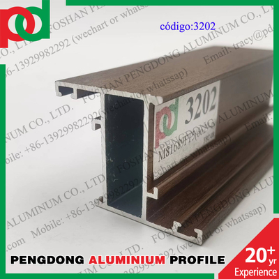 0.15mm T5 Temper Wood Finish Aluminium Profiles For Bolivia Series L20 L25 L32 L5000