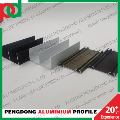 Anodized Color 6063 Aluminium Profiles For Sliding Wardrobe Doors