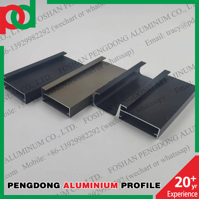 Anodized Color 6063 Aluminium Profiles For Sliding Wardrobe Doors