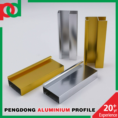 Foshan Manufacturer High Glossy Silver Polishing Aluminium Kitchen Cabinet Profile