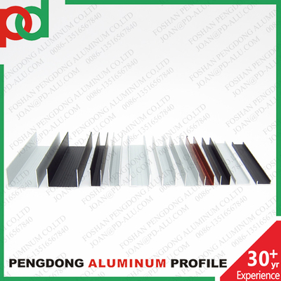 U Channel Groove Aluminum Profiles For Windows And Doors And Furniture