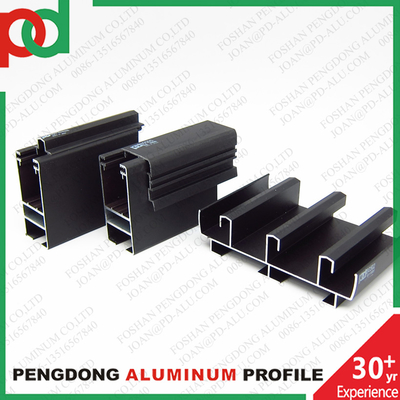 Black Anodized Profiles Aluminio For Windows And Doors  Serie 35