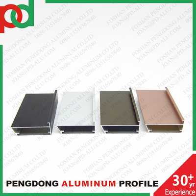 Extrusion Technology 6000 Series Aluminum Profiles For Melamine Furniture Golden Chrome Bronze Anodized In Big Sizes