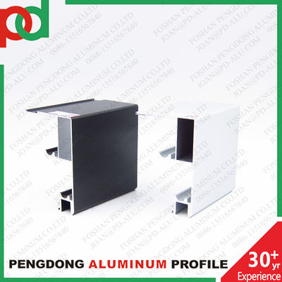 Office Shopmall Tempered Glass Door Profiles Aluminum Single Track Double Rail Sliding Door