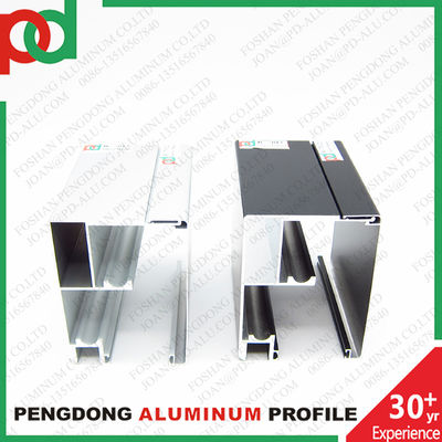 Office Shopmall Tempered Glass Door Profiles Aluminum Single Track Double Rail Sliding Door