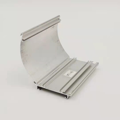 Anodized 6063 Aluminium Curtain Track Profiles Rod Spring Tube Bottom