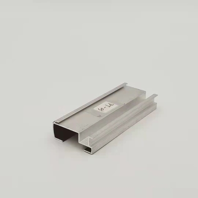 Anodized 6063 Aluminium Curtain Track Profiles Rod Spring Tube Bottom