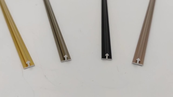 6mm T Shape Aluminum Trim Extrusions Silver anodized Tolerance 0.12mm