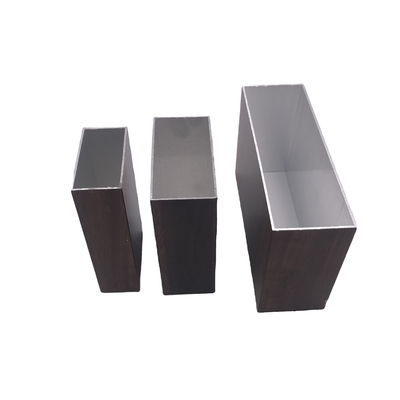 Rectangular Wood Finish Aluminium Profiles 4040 Aluminum Extrusion Profile