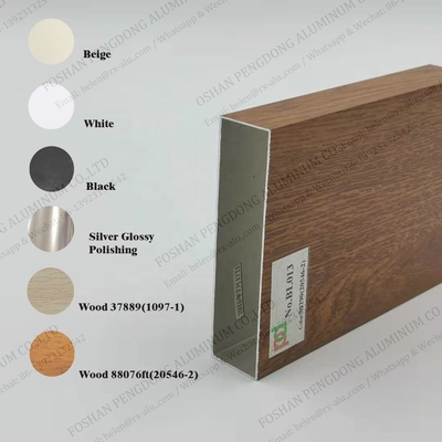 Iraq Algeria Aluminum Kitchen Profile Wood Finish Aluminium Profiles