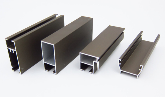 Custom 6063 T5 Aluminium Sliding Window Profile frames Powder Coating