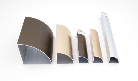 Square 6063 Aluminium Tube Profiles Powder Coated