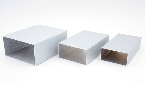 Square 6063 Aluminium Tube Profiles Powder Coated