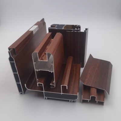 Wood Grain Aluminium Tube Profiles 6063 Series
