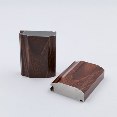Wood Grain 6063 T5 Aluminium Handle Profile For Kitchen Cabinet