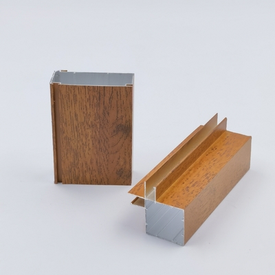 Wood Grain  10mm Aluminium Kitchen Profiles For Decorations