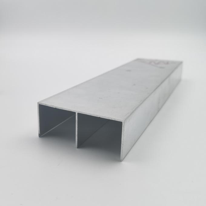 6m Aluminium Sliding Wardrobe Door Profiles OEM Corrosion Resistant