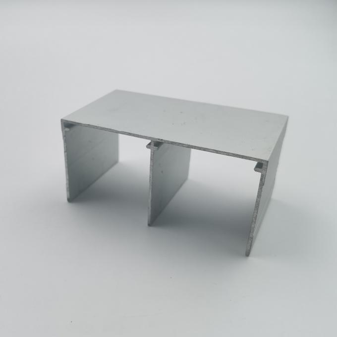 6m Aluminium Sliding Wardrobe Door Profiles OEM Corrosion Resistant