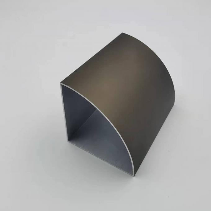 Rounded Corner Aluminum Square Tubing Powder Coated Aluminium Profile 25x25