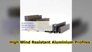 Bolivia 6063 T5 Aluminium Profiles High Wind Resistance