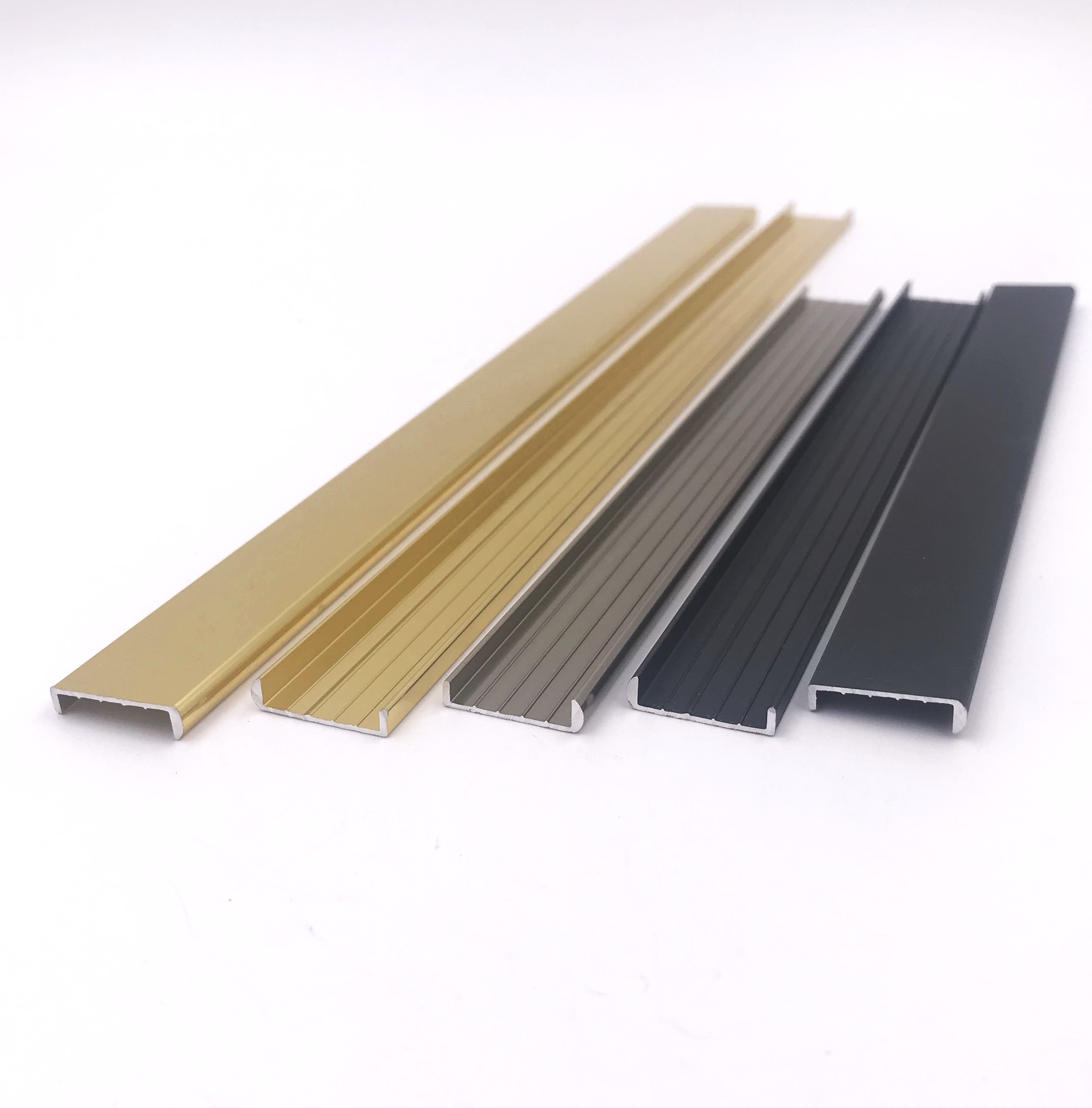 16.3mm U Shape 6063 T5 Aluminium Trim Profiles Decorative Tile Edging