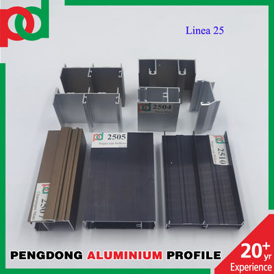 Good price Powder Coated 5.8 Meter Length T5 Aluminium Profiles For Windows And Doors online