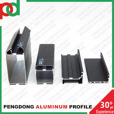 Black Anodized Profiles Aluminio For Windows And Doors Serie 35