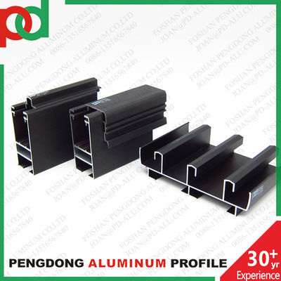 Black Anodized Profiles Aluminio For Windows And Doors Serie 35