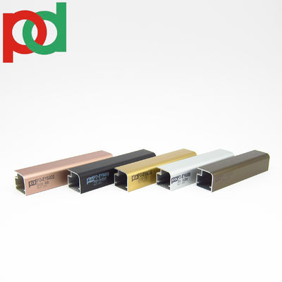 Extrusion Technology 6000 Series Aluminum Profiles For Melamine Furniture Golden Chrome Bronze Anodized In Big Sizes