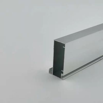 Good price Glossy Silver rectangular Anodized Aluminium Kitchen Profile 1.2mm Thickness online